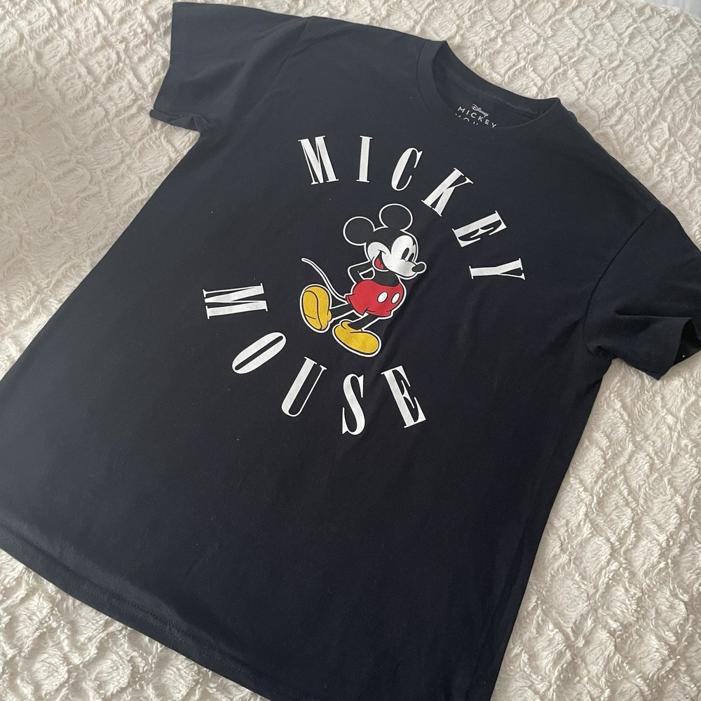 Disney Mickey Mouse‎ Black Shortsleeved Tshirt Tee Shirt Medium Unisex
